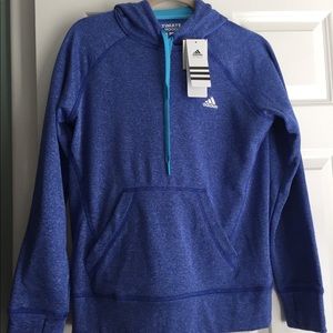 ADIDAS, NEW hooded sweatshirt.